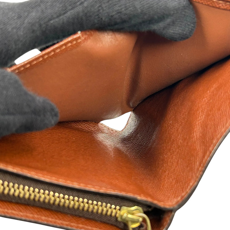 Louis Vuitton モノグラム キャンバス コンパクト ジップ 二つ折り財布 コンパクトウォレット - ブラウン