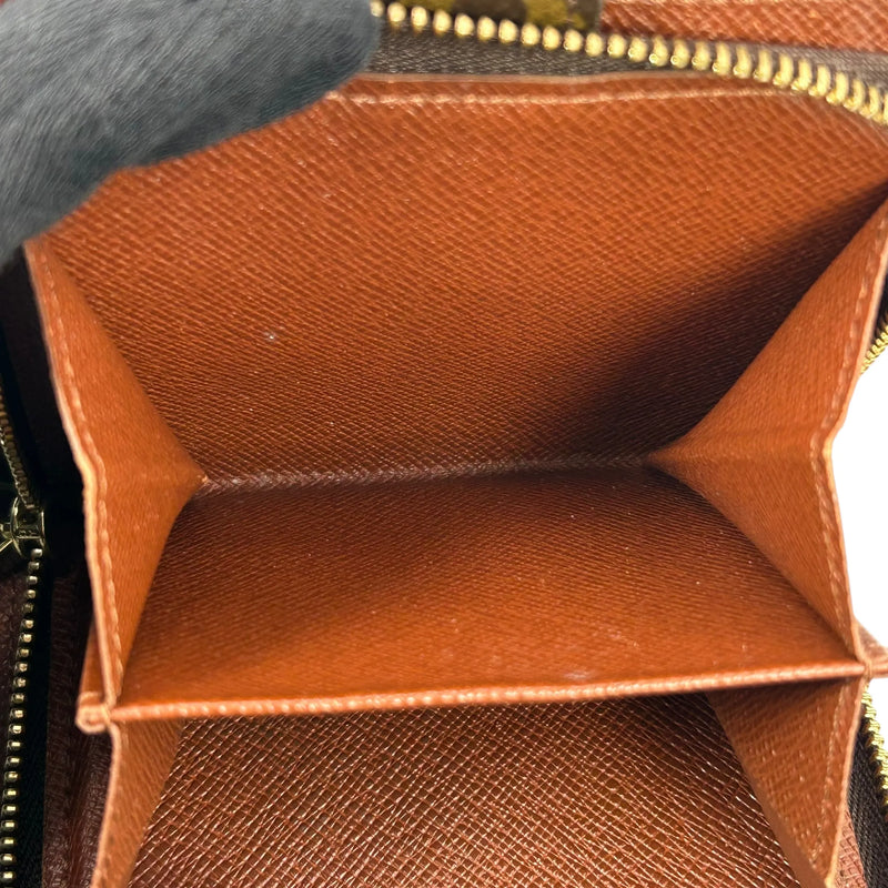 Louis Vuitton モノグラム キャンバス コンパクト ジップ 二つ折り財布 コンパクトウォレット - ブラウン