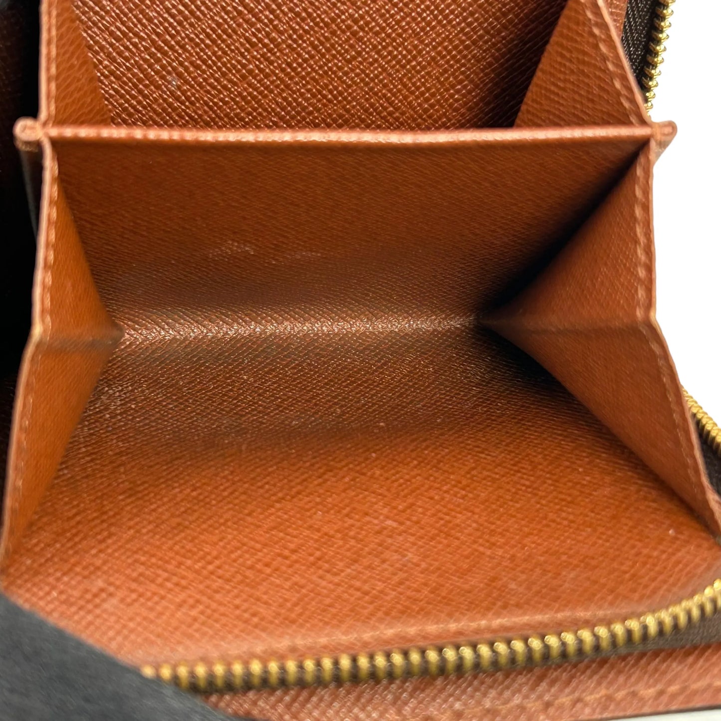 Louis Vuitton モノグラム キャンバス コンパクト ジップ 二つ折り財布 コンパクトウォレット - ブラウン