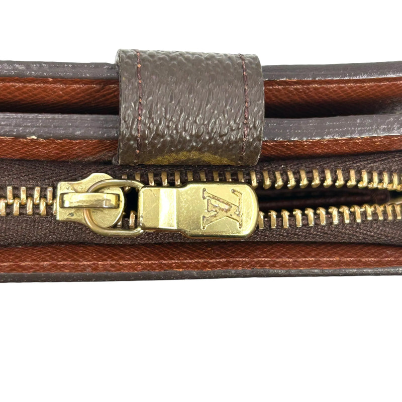 Louis Vuitton モノグラム キャンバス コンパクト ジップ 二つ折り財布 コンパクトウォレット - ブラウン