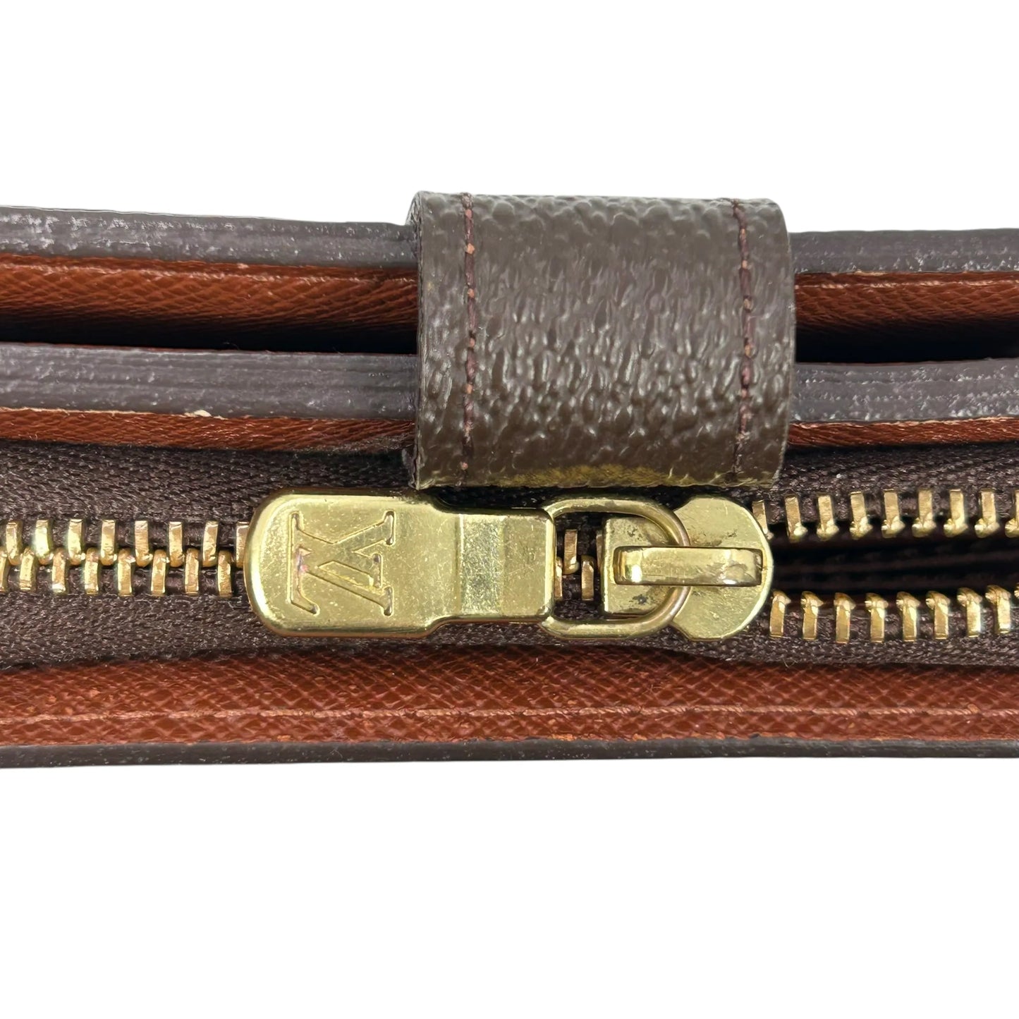 Louis Vuitton モノグラム キャンバス コンパクト ジップ 二つ折り財布 コンパクトウォレット - ブラウン