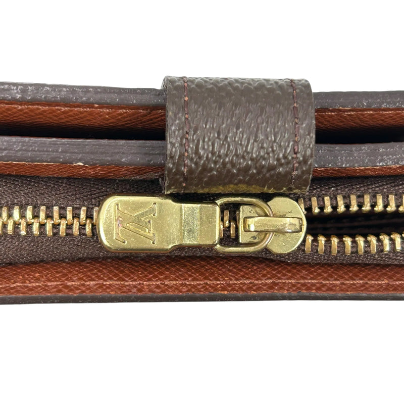Louis Vuitton モノグラム キャンバス コンパクト ジップ 二つ折り財布 コンパクトウォレット - ブラウン