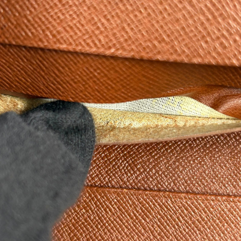 Louis Vuitton モノグラム キャンバス コンパクト ジップ 二つ折り財布 コンパクトウォレット - ブラウン