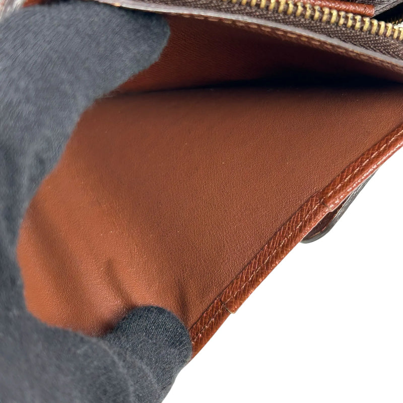 Louis Vuitton モノグラム キャンバス コンパクト ジップ 二つ折り財布 コンパクトウォレット - ブラウン