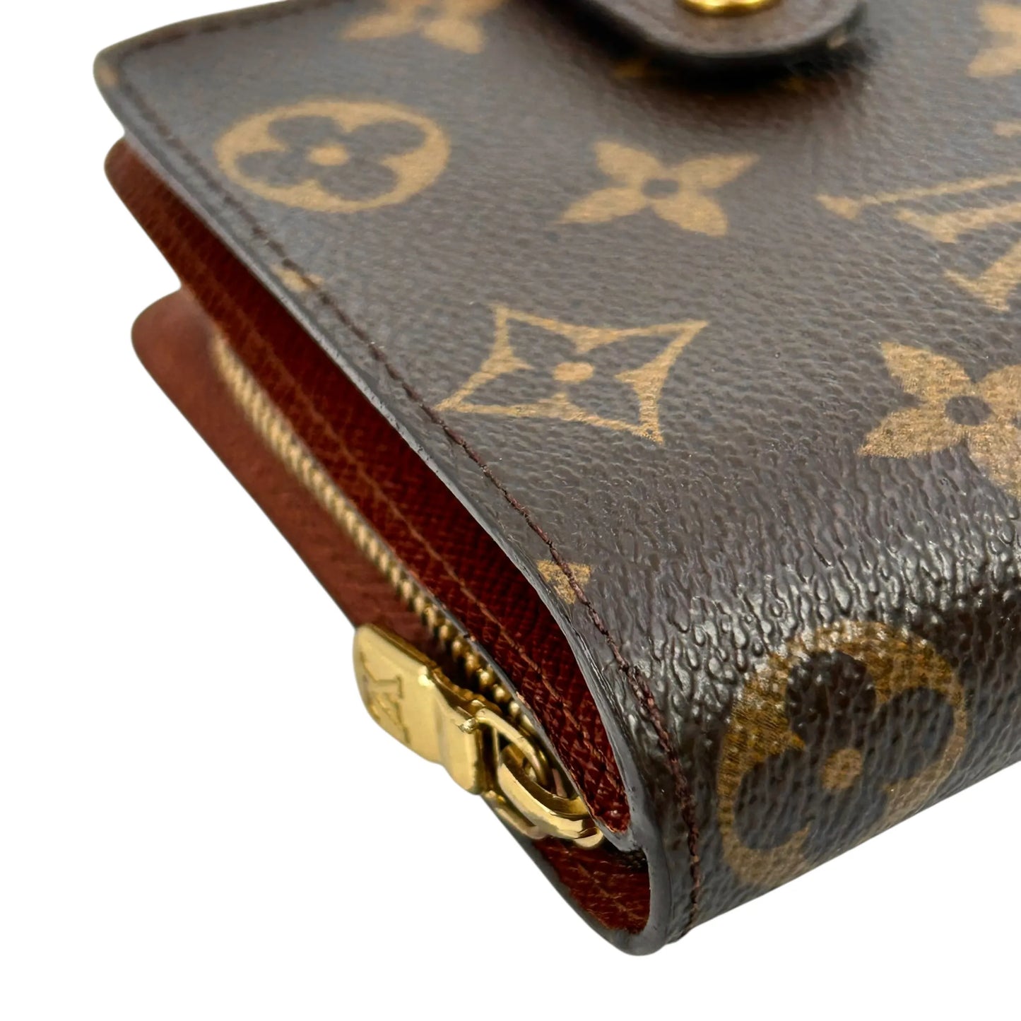 Louis Vuitton モノグラム キャンバス コンパクト ジップ 二つ折り財布 コンパクトウォレット - ブラウン