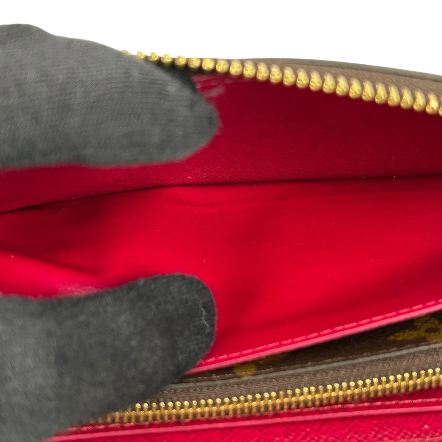 Louis Vuitton モノグラム キャンバス ポルトフォイユ クレマンス フューシャ 長財布 ロングウォレット - ブラウン