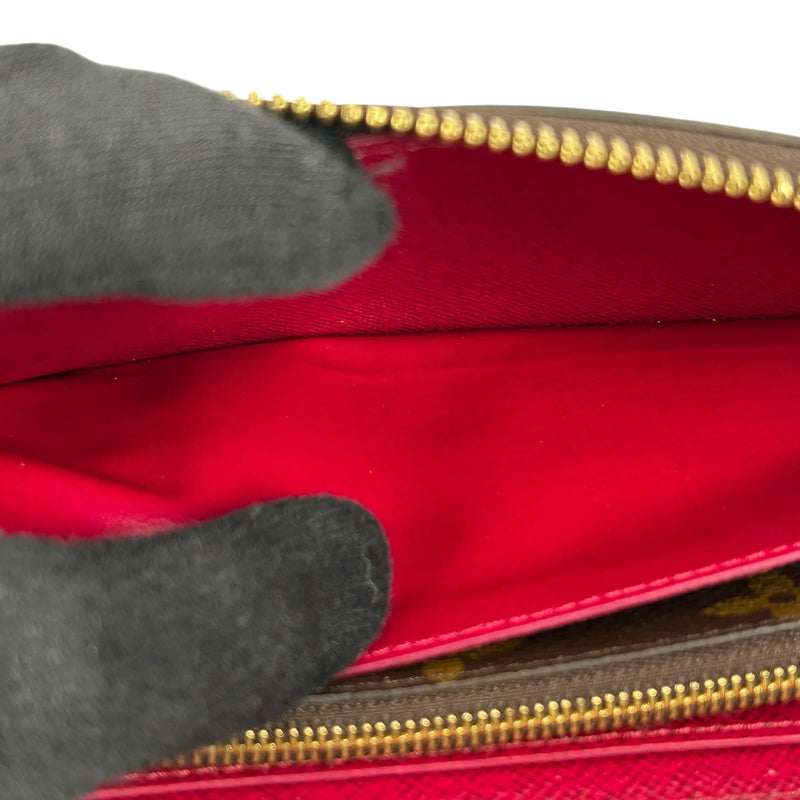 Louis Vuitton モノグラム キャンバス ポルトフォイユ クレマンス フューシャ 長財布 ロングウォレット - ブラウン