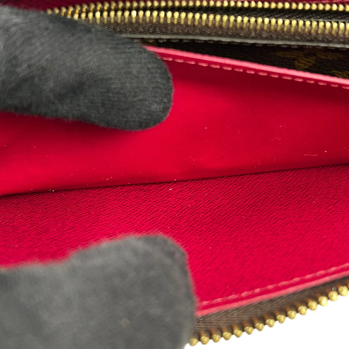 Louis Vuitton モノグラム キャンバス ポルトフォイユ クレマンス フューシャ 長財布 ロングウォレット - ブラウン