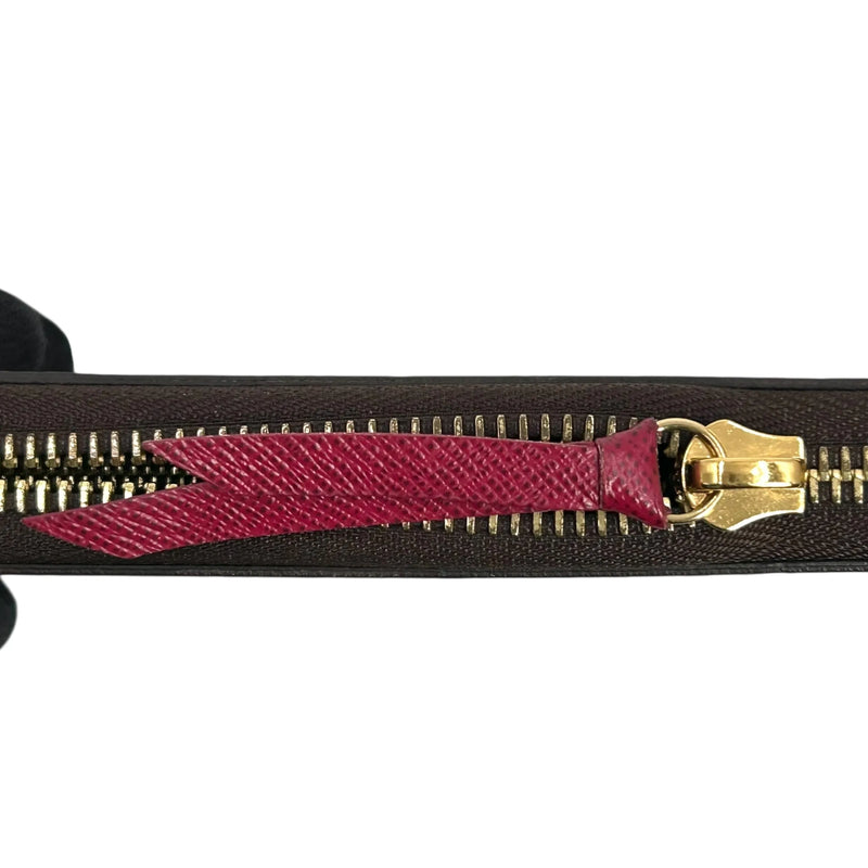 Louis Vuitton モノグラム キャンバス ポルトフォイユ クレマンス フューシャ 長財布 ロングウォレット - ブラウン