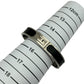 HERMES Jet Bangle Black Silver Bracelet Accessories