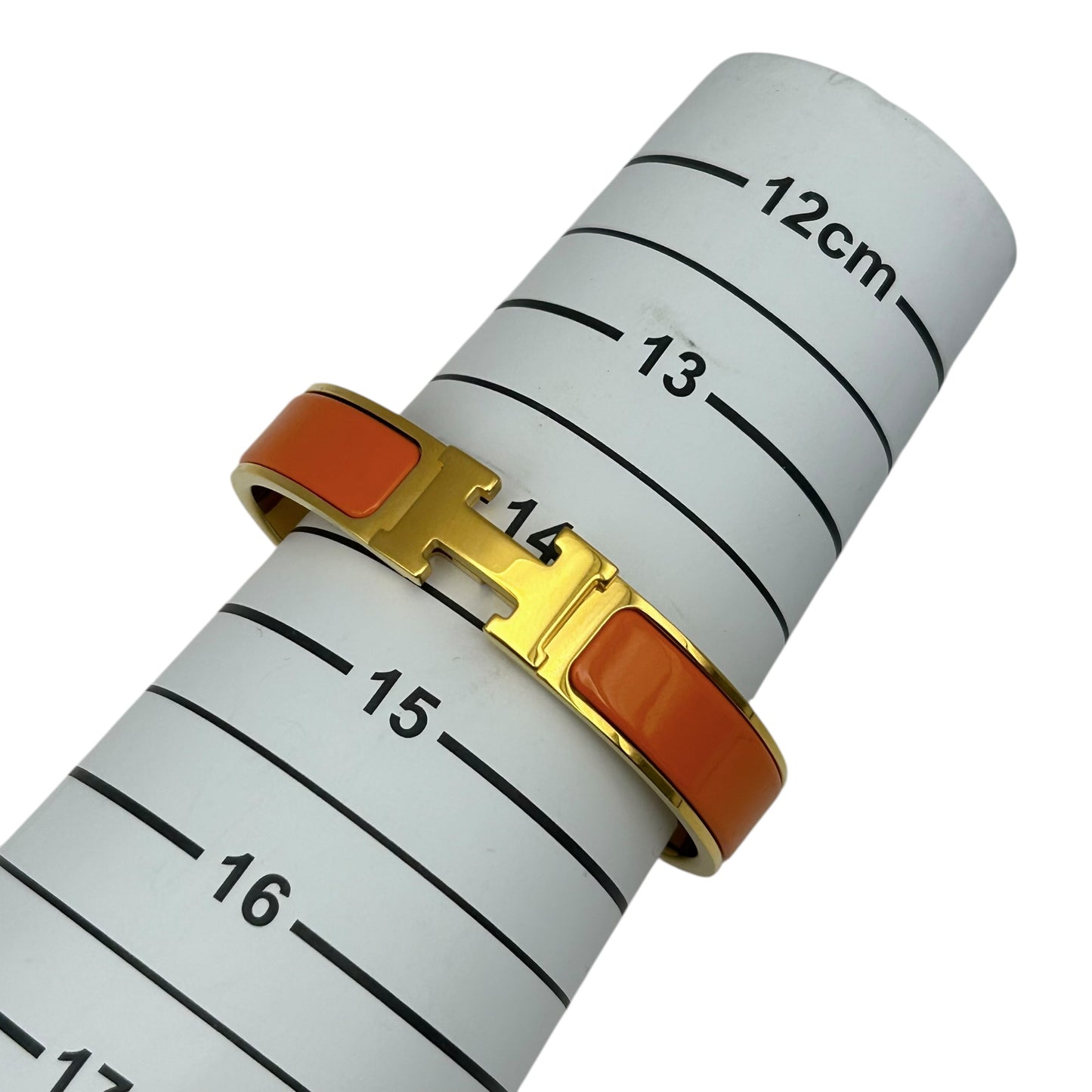 HERMES Clic H Orange Gold