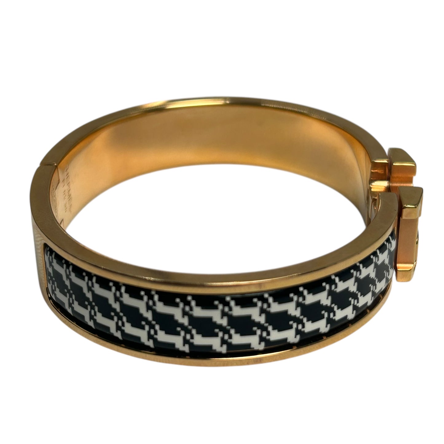 HERMES Clic H Enamel Bracelet Cheval Pixel PM