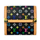 Louis Vuitton Portemone Bie Cult Credit Multicolor Noir