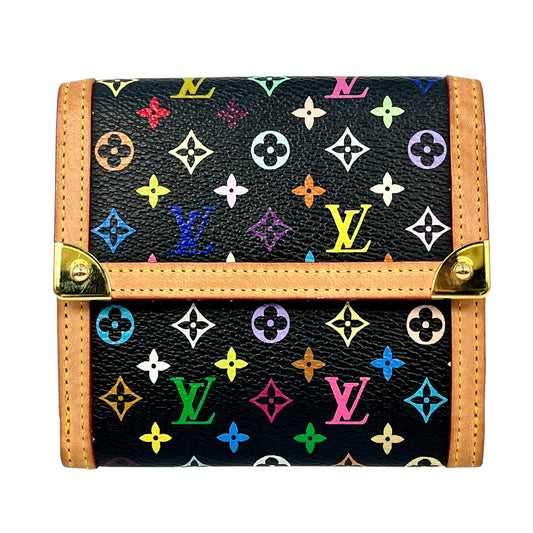 Louis Vuitton Portemone Bie Cult Credit Multicolor Noir
