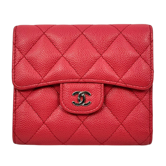 CHANEL Matelasse Caviar Skin Bi-fold wallet