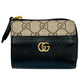 GUCCI GGsupreme×Leather Compact wallet