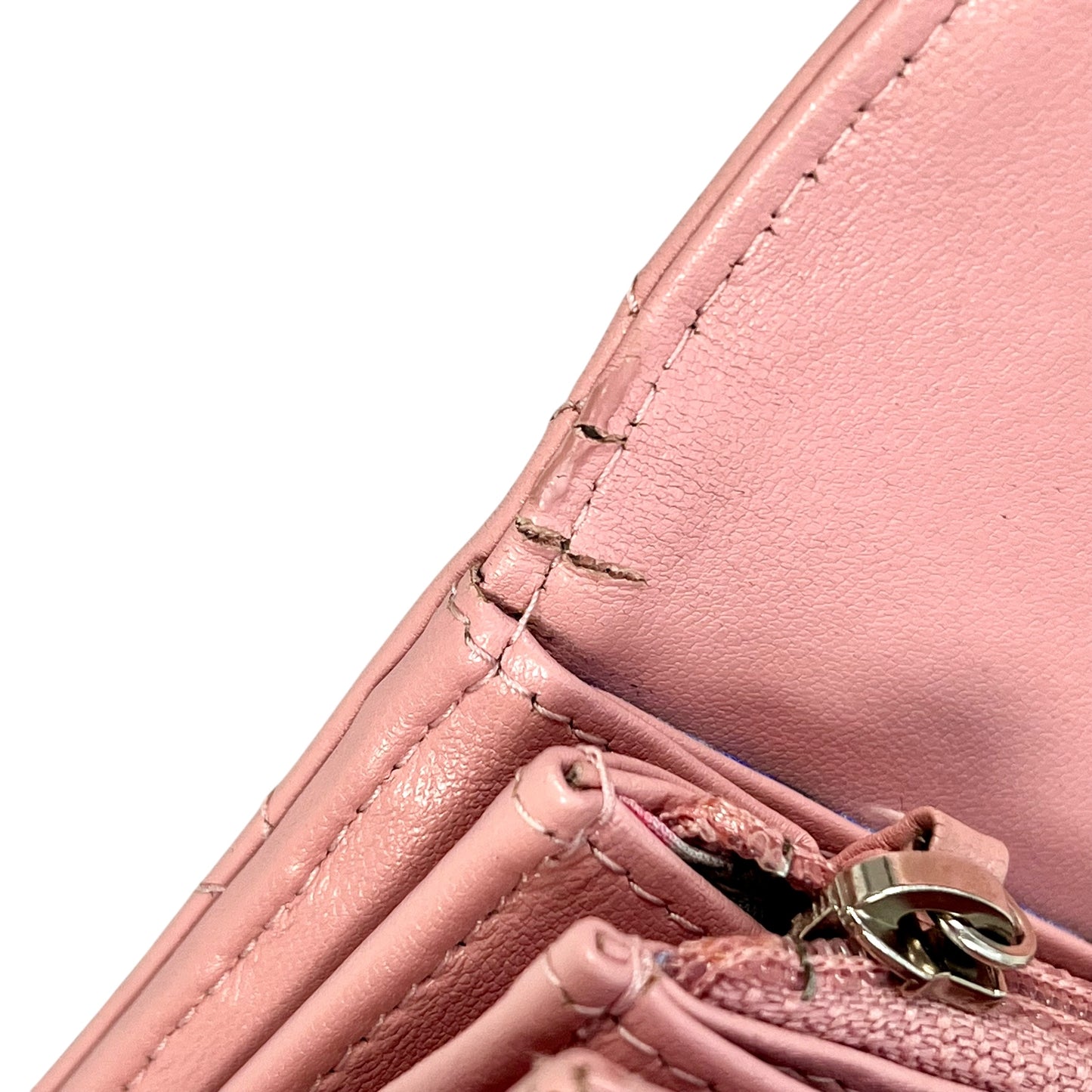 CHANEL Wild Stitch Long wallet Lambskin