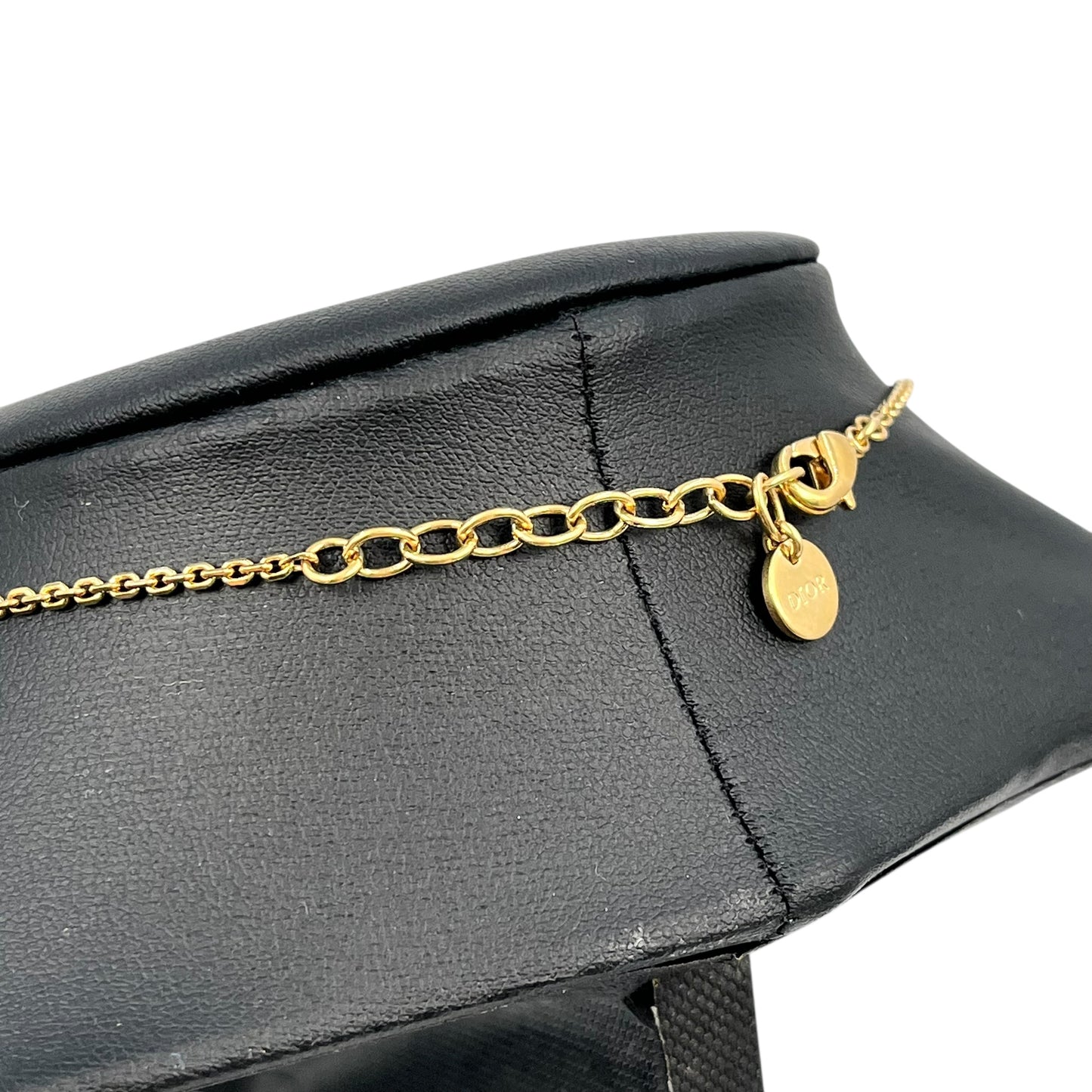Dior CD Necklace Crystal Heart Charm