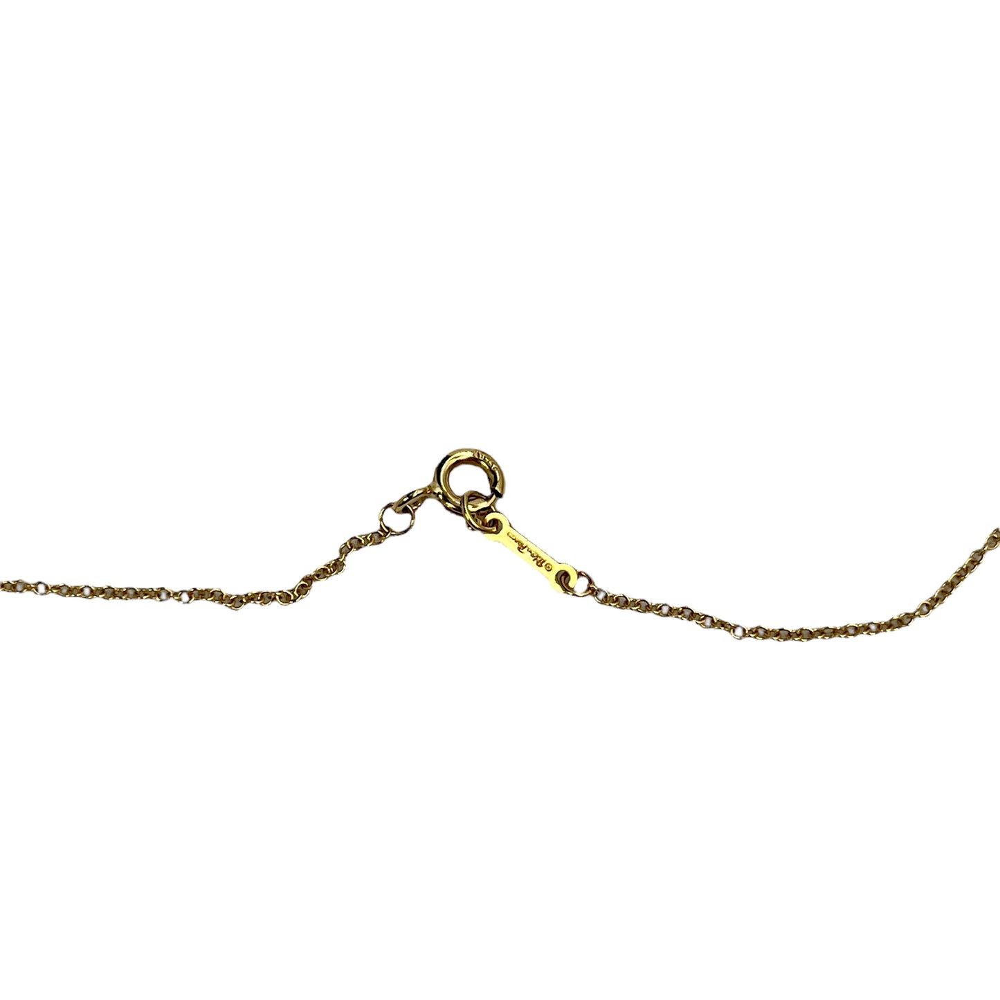 Tiffany Olive Leaf Pearl Pendant Necklace