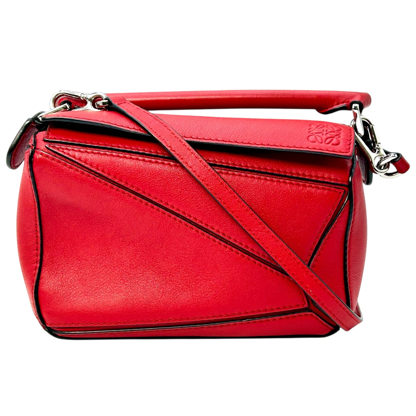 LOEWE Puzzle Mini Bag Red Hand Bag - Red