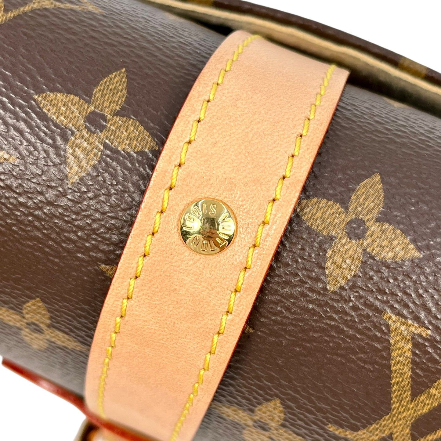 Louis Vuitton Monogram Saumur BB 2way Hand Bag -Brown