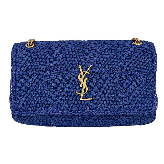Saint Laurent Jamie Midium YSL Crochet Raffia Shoulder Bag