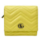GUCCI GG Marmont Leather Compact Wallet - Yellow