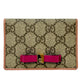 GUCCI GG Supreme Ribbon Card Case