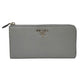 PRADA Saffiano Leather Metal Long Wallet