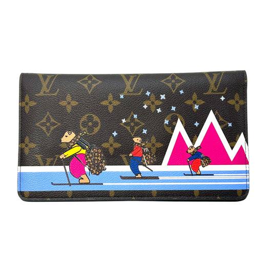 Louis Vuitton Monogram Pochette Week End Chain Wallet - Brown