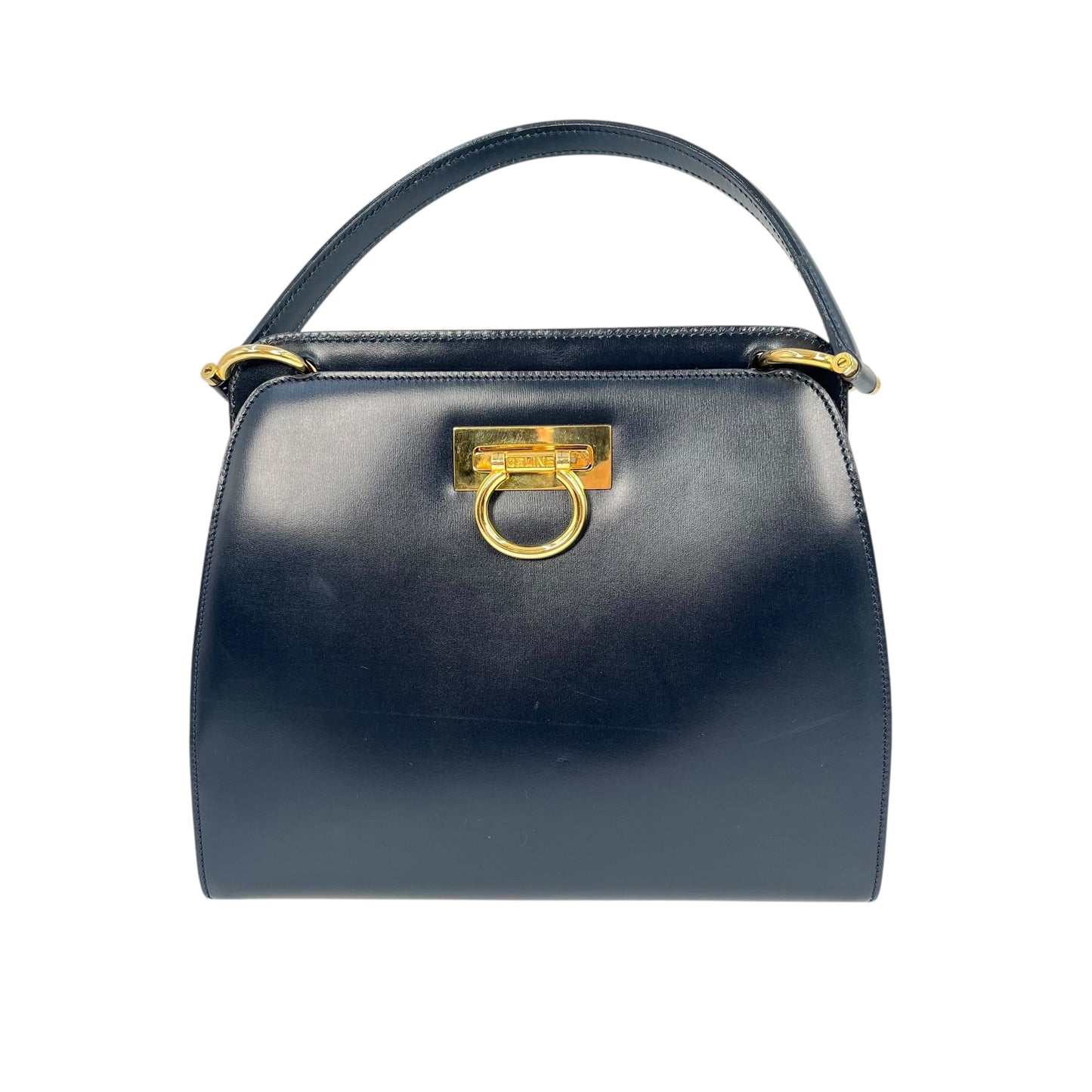 CELINE Double Face Hand Bag - Navy