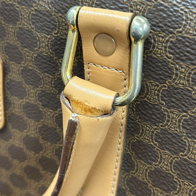 CELINE Macadam Boston Hand Bag - Brown