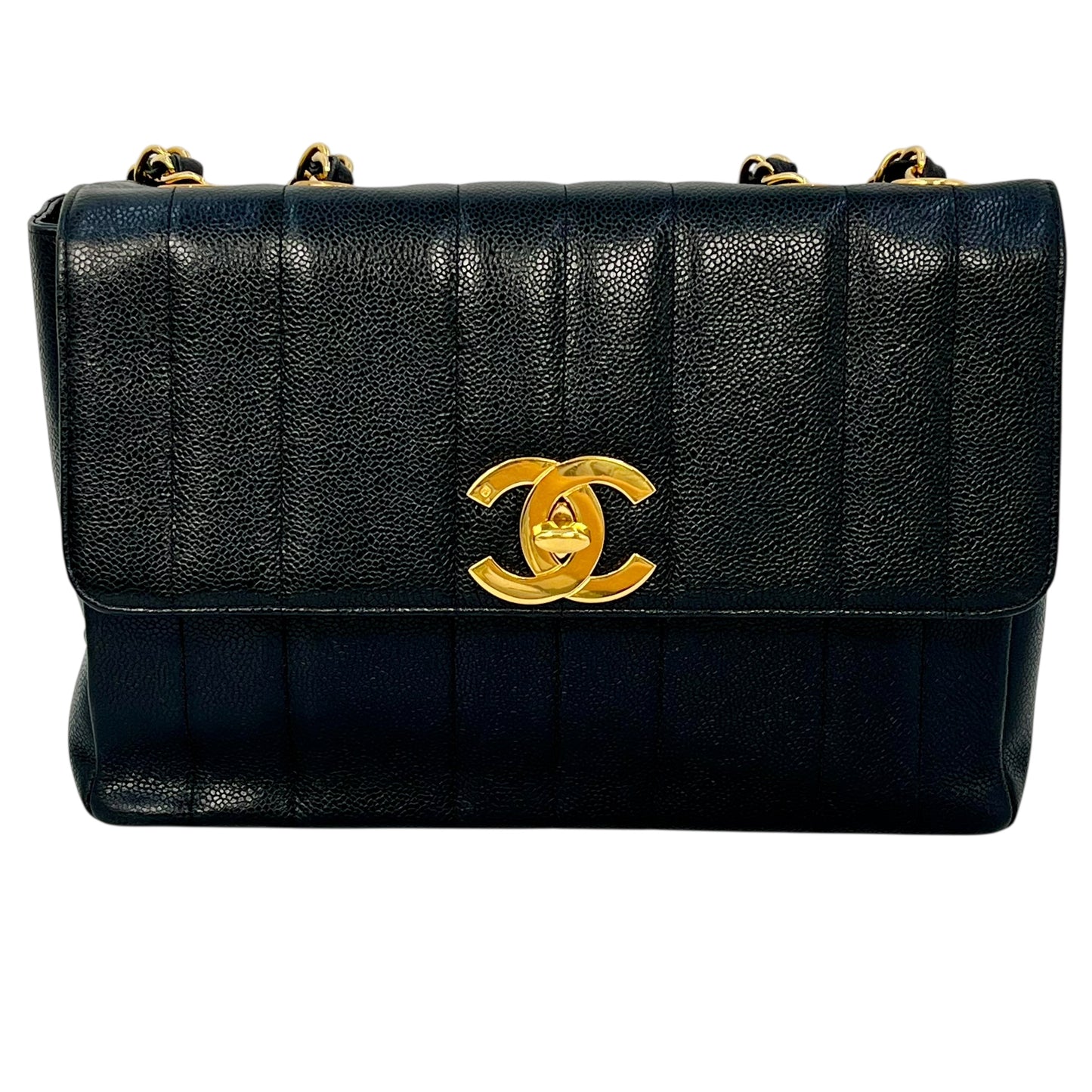 CHANEL Mademoiselle Chain Shoulder Bag - Black