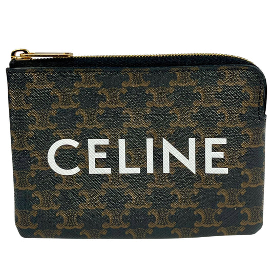 CELINE Triomphe Logo Coin Purse