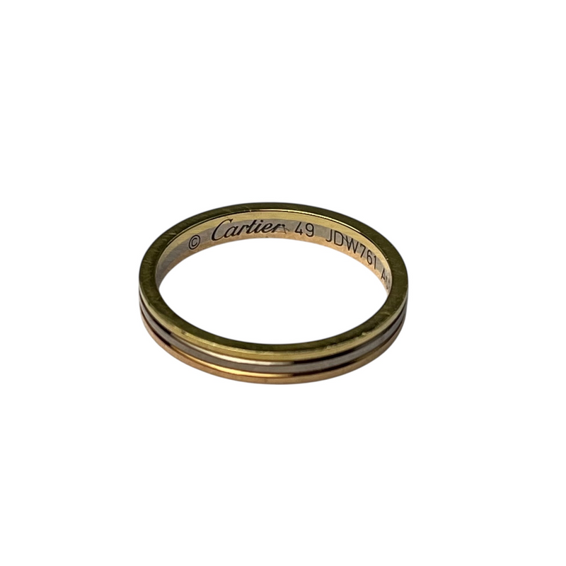 Cartier Vendome 18K Three Tone Ring Jewelry