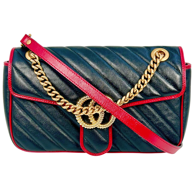 GUCCI GG Marmont Quilted Chain Shoulder Bag