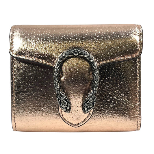 GUCCI Dionysus Compact Wallet - Pink Gold