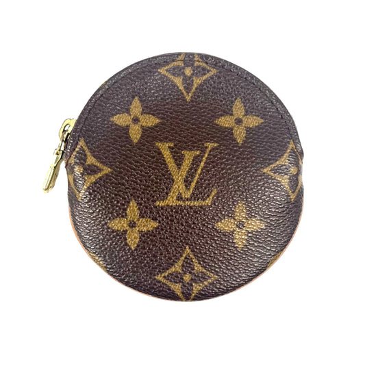 Louis Vuitton Monogram Porte-Monnaie Rond Coin Case - Brown