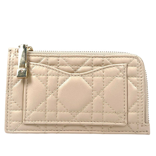 Dior Coin Purse Card Case - Beige