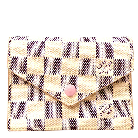 Louis Vuitton Damier Portefeuille VIctorine Compact Wallet - White