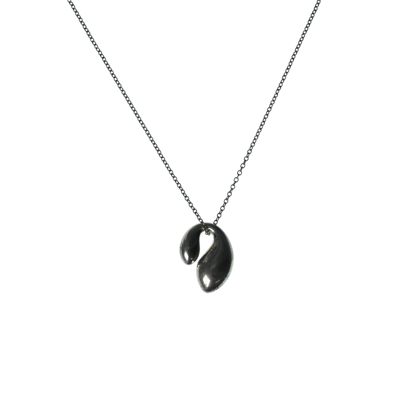 Tiffany Double Teardrop Pendant Necklace