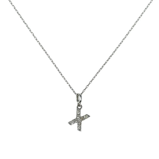 K18WG Cross Necklace
