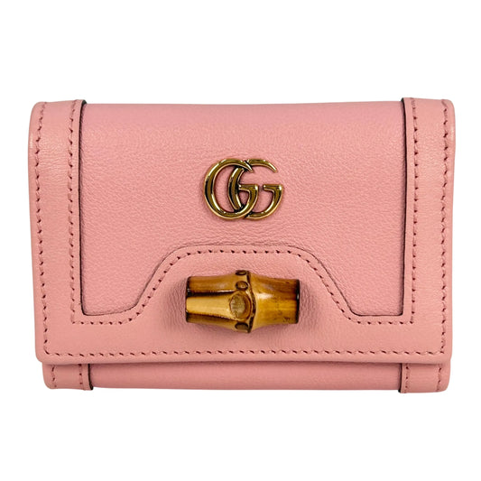 GUCCI GG marmont Bamboo Compact Wallet - Pink