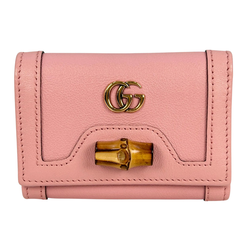 GUCCI GG marmont Bamboo Compact Wallet - Pink