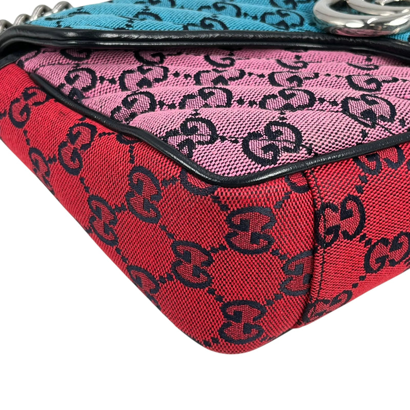 GUCCI GG Marmont Chain Shoulder Bag - Multicolor 