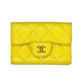 CHANEL Materasse Small Compact Wallet - Yellow