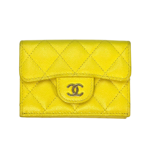 CHANEL Materasse Small Compact Wallet - Yellow