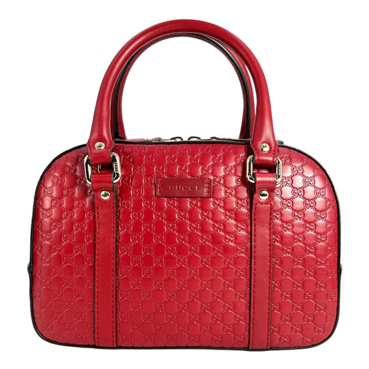 GUCCI Micro Guccissima Hand Bag - Red