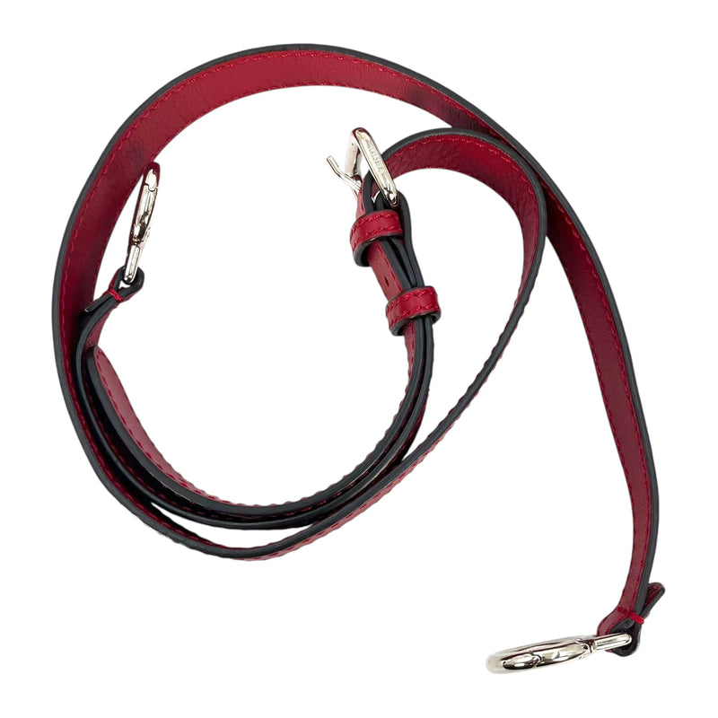 Fendi Peekaboo Iconic Medium Hand Bag Shoulder Bag - Red