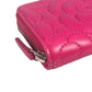CHANEL Camellia Embossed Coin Case - Pink